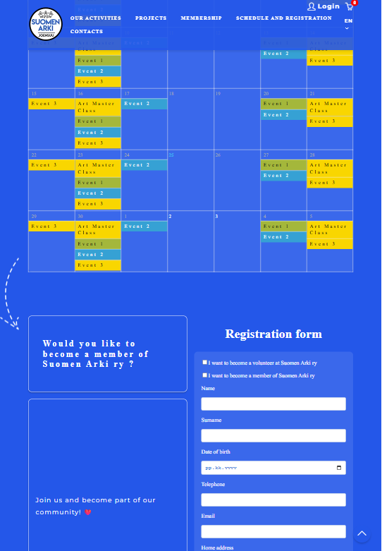 Simple wordpress based page