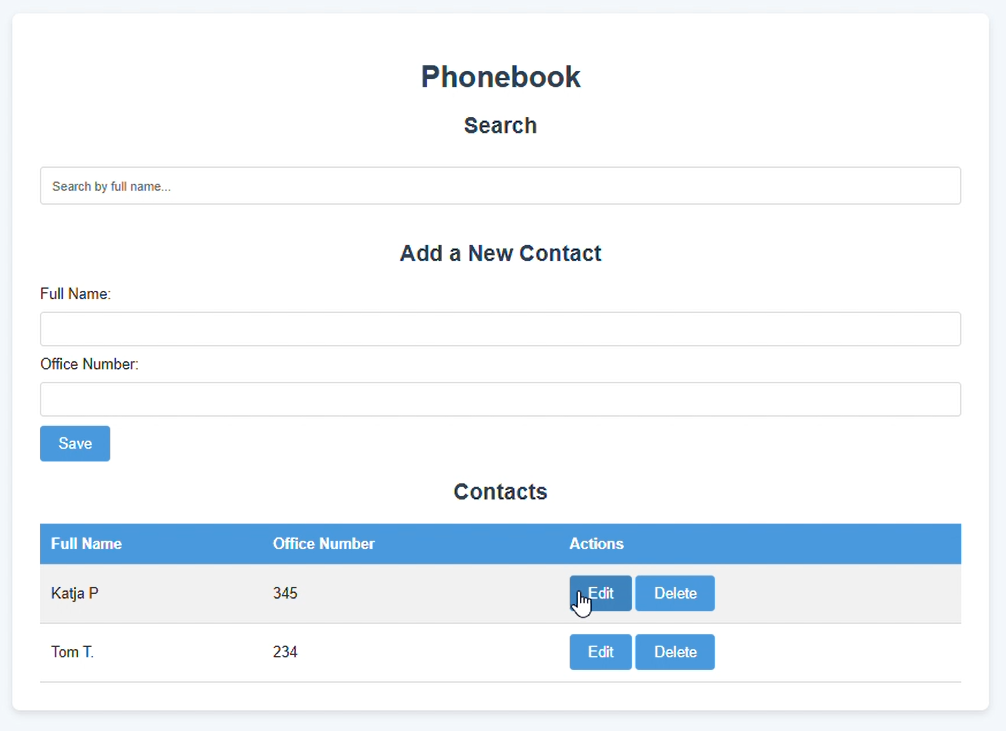 Phonebook
