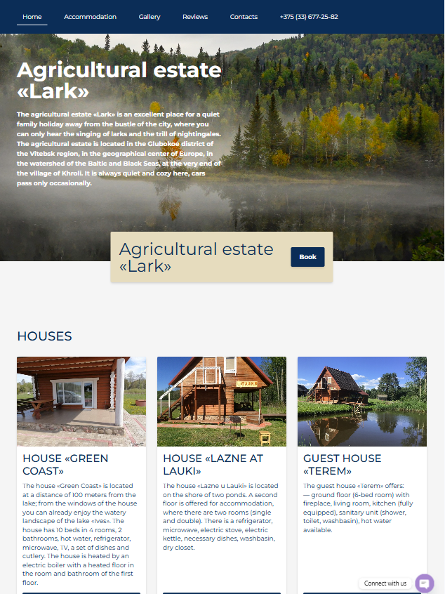 Simple wordpress based page